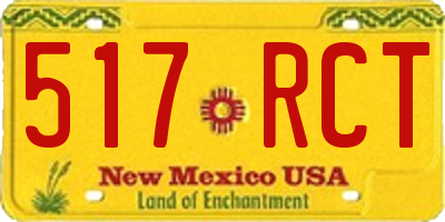 NM license plate 517RCT