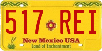 NM license plate 517REI