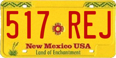NM license plate 517REJ