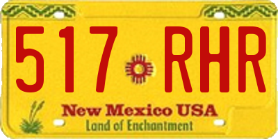 NM license plate 517RHR