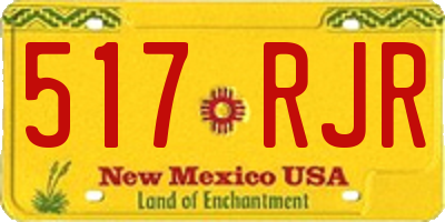 NM license plate 517RJR