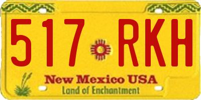 NM license plate 517RKH