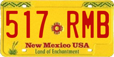 NM license plate 517RMB