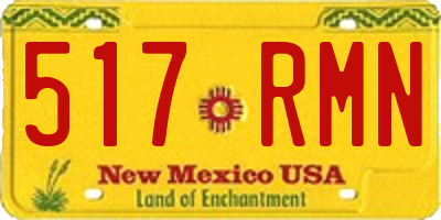 NM license plate 517RMN
