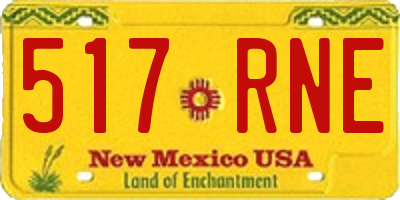 NM license plate 517RNE