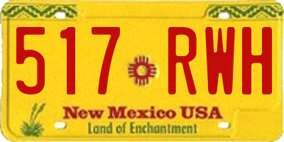 NM license plate 517RWH