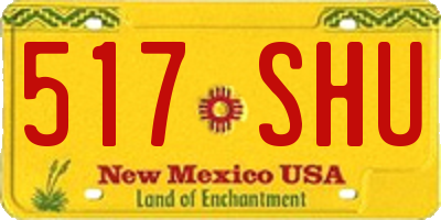 NM license plate 517SHU