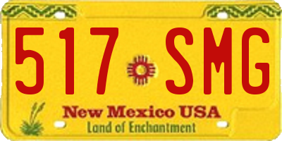 NM license plate 517SMG