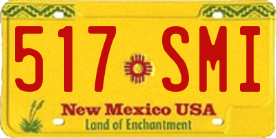 NM license plate 517SMI