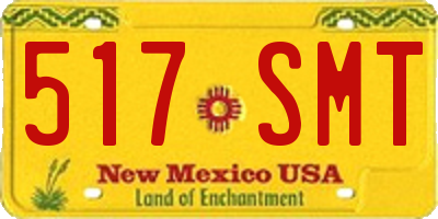 NM license plate 517SMT