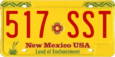 NM license plate 517SST