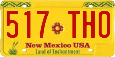 NM license plate 517THO