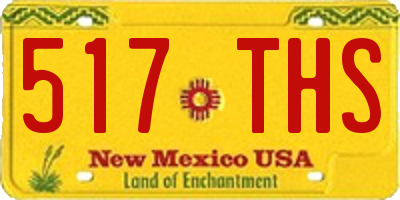 NM license plate 517THS