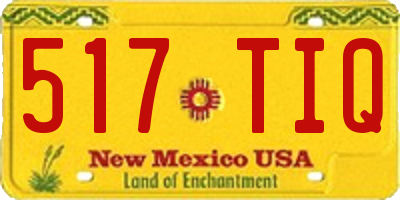 NM license plate 517TIQ