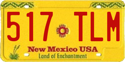 NM license plate 517TLM