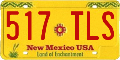 NM license plate 517TLS