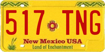 NM license plate 517TNG