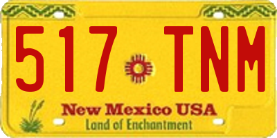 NM license plate 517TNM