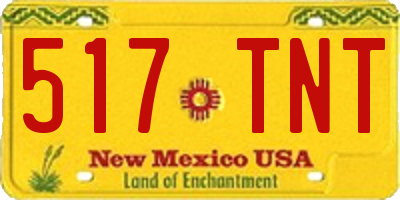NM license plate 517TNT