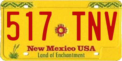 NM license plate 517TNV