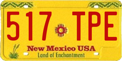 NM license plate 517TPE