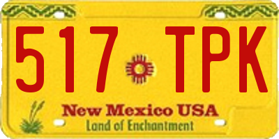 NM license plate 517TPK