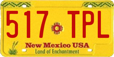 NM license plate 517TPL