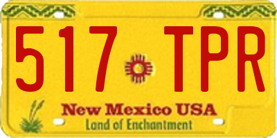 NM license plate 517TPR
