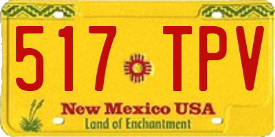 NM license plate 517TPV