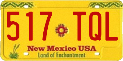 NM license plate 517TQL