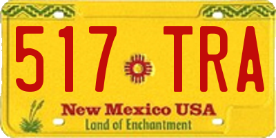 NM license plate 517TRA