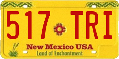 NM license plate 517TRI