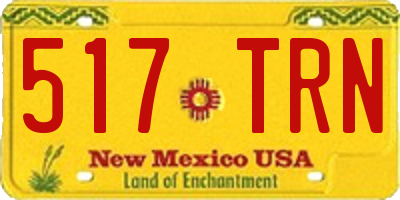 NM license plate 517TRN