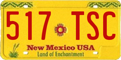 NM license plate 517TSC