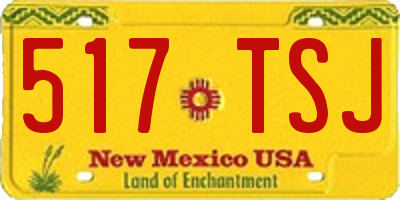 NM license plate 517TSJ
