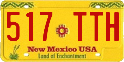 NM license plate 517TTH