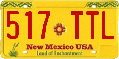 NM license plate 517TTL