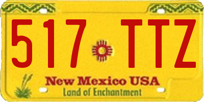 NM license plate 517TTZ