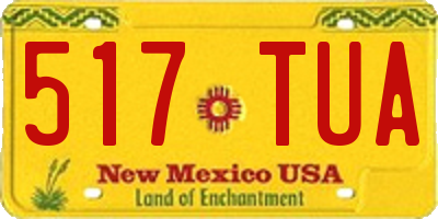 NM license plate 517TUA