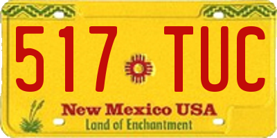 NM license plate 517TUC
