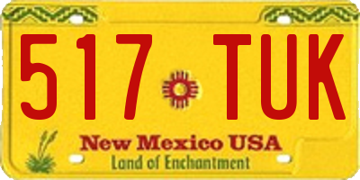 NM license plate 517TUK