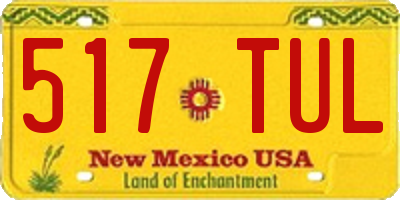 NM license plate 517TUL