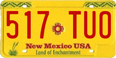 NM license plate 517TUO