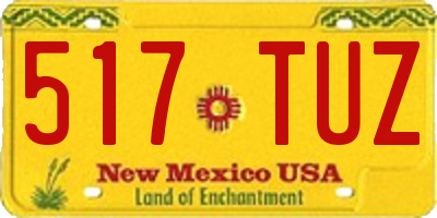 NM license plate 517TUZ