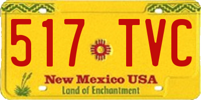 NM license plate 517TVC
