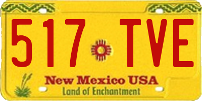 NM license plate 517TVE