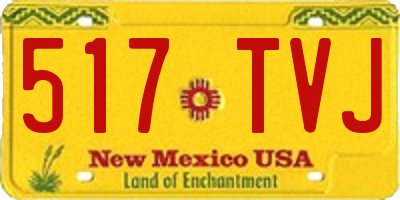 NM license plate 517TVJ