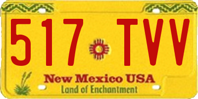 NM license plate 517TVV