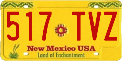 NM license plate 517TVZ
