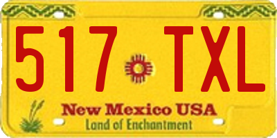 NM license plate 517TXL